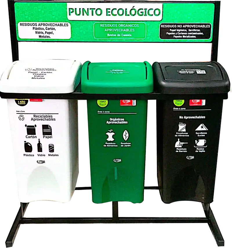 Punto ecológico TRIO 823 para zonas comunes