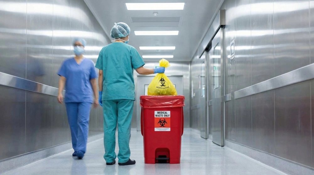 Recipientes y contenedores para manejo de residuos hospitalarios